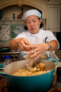 Chef at work (Photo: Courtesy of Anita Lo)