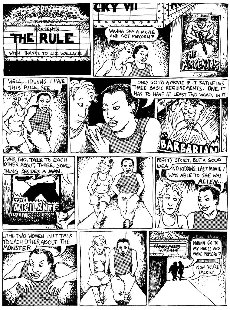 The Bechdel Test in action.