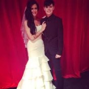 ‘We got married at the Grammys!’ The couple at the Grammys.