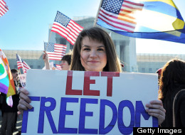 Marriage Equality supporters in Washingto D.C., March 2013.