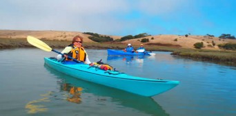 Women kayakers out on the waters with Blue Water Ventures